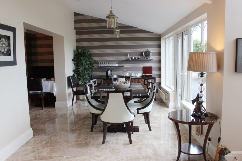 Kinsale Bed & Breakfast Rivermount five star Kinsale luxury guest accommodation West Cork Dining Room